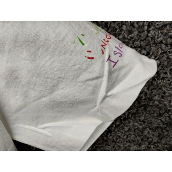 VTG 7 Up SS Uncola T Shirt Large White Surf Beach Graphic Single Stitch 90s - Picture 5 of 9